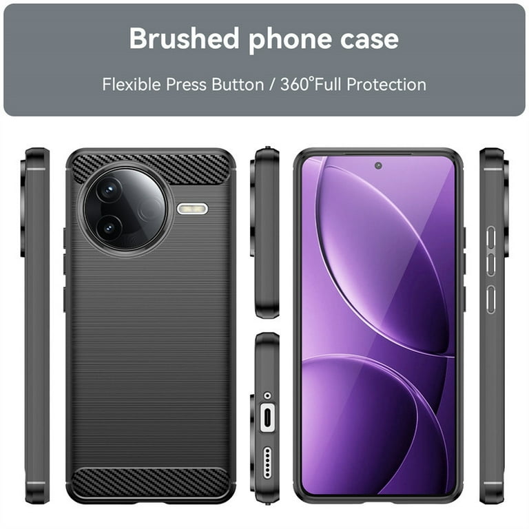 XINYEXIN Cover per Xiaomi Poco F7 5G (6.83), Traslucida Custodia Antiurto Antigraffio con Supporto Anello a 360°, PC + TPU Bumper Case - Verde scuro