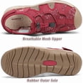 thumbnail image 6 of Rumpra Women’s Hiking Sandals Closed Toe Quick Dry Athletic Water Shoes Beach Sport Mesh Walking Sandals, 6 of 7