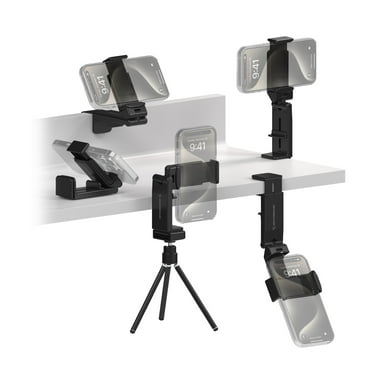 Scosche SUHTRVL-SP1 Universal 360° Adjustable Lightweight, Compact Travel Phone Mount or Stand Black