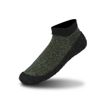 

Ymiytan Unisex Swim Shoe Barefoot Water Shoes Quick Dry Aqua Socks Outdoor Breathable Comfort Rubber Sole Yoga Sock Dark Green 9