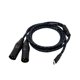 thumbnail image 3 of Cable de audio tipo C a doble XLR macho de 3 pines, resistente, portátil, ligero, de nailon trenzado para conectar teléfonos móviles y portátiles., 3 of 9
