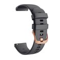thumbnail image 4 of Venu 2S Silicone Watch Band For Garmin Vivoactive 4S 3S /Move 3S /Rey Rose Gold Buckle 18mm Bracelet Forerunner 255S 265S Strap powder For Vivomove 3S, 4 of 6
