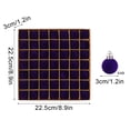 thumbnail image 2 of 49 Pcs Purple Velvet Flocked Christmas Ball Ornaments, Plastic Xmas Tree Hanging Decorations, Festive Holiday Party Home Christmas Tree Decor, 1.18 Inch, 2 of 8