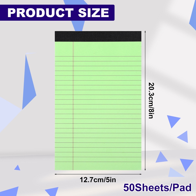 Sixwipe Colored Legal Pads, 5" x 8", 6 Pack photo 7