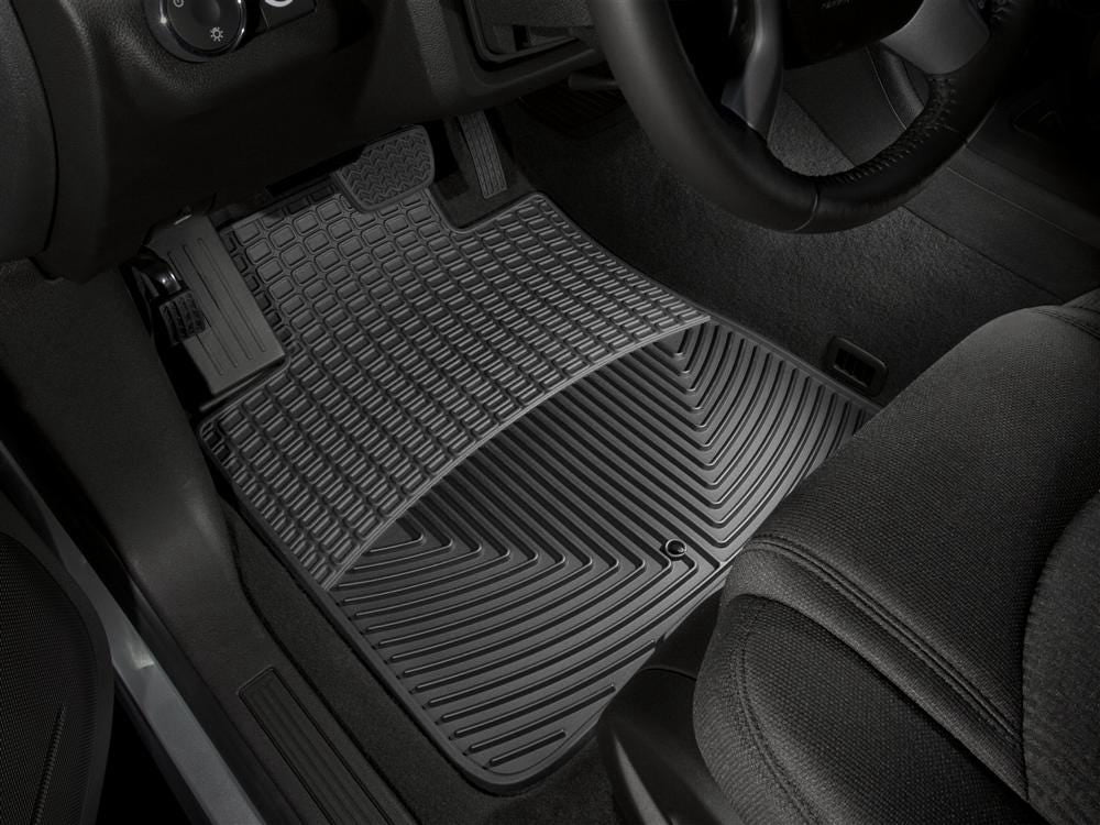 WeatherTech All-Weather Floor Mats compatible with Enclave, Traverse, Outlook, Acadia Limited, Acadia - 1st Row (Driver & Passenger), Black