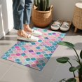 thumbnail image 4 of Multi Color Moroccan Checkered Pattern Door Rugs,Washable Non Slip Door Mats Indoor,Decorative Door Mats,Entry Mat Indoor for Entrance,Bedroom,Kitchen,Bathroom,16"x24", 4 of 6