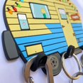 thumbnail image 3 of 3dcrafter Camper Key Holder for Wall – No Drill No Holes, Wall Mount Rack for Keys and Accessories – Cute Vintage Decor for Inside RV or Trailers – Stick On, 3 of 8