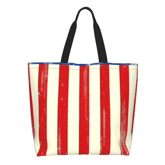 Easygdp America Flags2 Tote Bags for Women,Women Travel Shoulder Bags Handbags，Big Capacity Shopping Work Bag