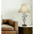 thumbnail image 2 of Cal Lighting 17" Lampe de Table en Métal de Transition avec Design en Feuille en Noir, 2 of 5