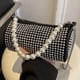 thumbnail image 3 of Bolso bandolera ostentoso para mujer, Bolso de lujo con cilindro de diamantes de imitación brillantes, Bolso de viaje para mujer, 3 of 9