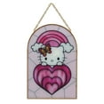 thumbnail image 3 of Sanrio Hello Kitty Print on Glass with Gold Metal Frame and Linked Chain 11", 3 of 7