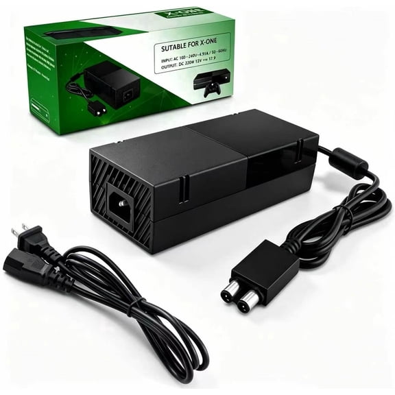 Power Supply for Xbox One, AC Cord Replacement Power Brick Adapter 100-240V Compatible with Xbox One