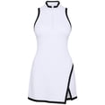 thumbnail image 6 of DHFJKG Athletic Dresses For Women Mini Crew Neck Sleeveless Slim Fit Zipper Front Side Slit Tennis Golf Dress Cozy Dresses, 6 of 6