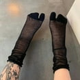 thumbnail image 2 of Summer Mesh Split Toe Socks Unisex Comfortable Soft Combed Cotton Two-Toed Socks Harajuku Men Women Tabi Sock ﻿ 2, 2 of 5
