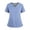 Blue, variant on Scrub Tops for Women V-Neck Short Sleeve Medical Uniform with Pockets Soft Breathable Workwear for Nurse Light pink M