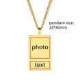 thumbnail image 5 of EUEAVAN Gold Personalised Photo Necklace Custom Message Necklace with Color Photo for Women Birthday Anniversary Gift for Men, 5 of 7