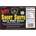 thumbnail image 4 of Buffalo Bills Hot Short Shots (120 hot and spicy 3.5" beef sticks per 30oz bag), 4 of 4