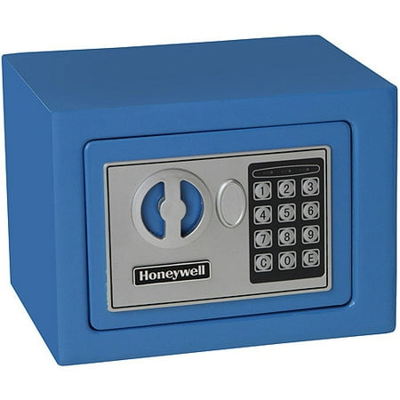 Honeywell 0.17 cu. ft. Steel Small Security Safe with Electronic Lock, 5005B Blue