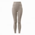 thumbnail image 4 of Karoyedx Women Leggings High Waisted Leggings for Women Yoga Leggings with Pockets for Women Soft High Waisted Tummy Control Workout Pants Khaki Size,S, 4 of 5