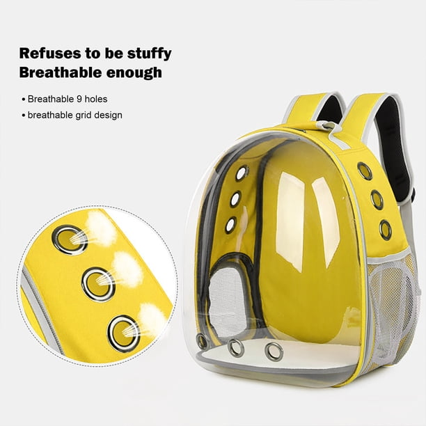Mochila de viaje para gatos mochila con cápsula para transportar mascotas Wdftyju ideal para viajes senderismo y exteriores