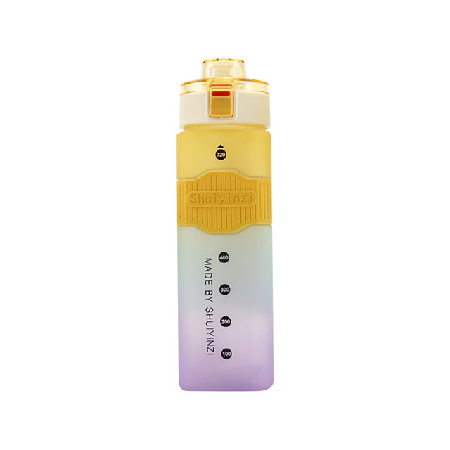 Artículo hermético grande de la boca ancha de la botella de agua de los deportes de la aptitud motivacional de 720ml