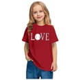 thumbnail image 2 of QQAMB Toddler Kids Boys Girls Baseball Print T-Shirts Cute Crewneck Short Sleeve Tee Top, 2 of 5