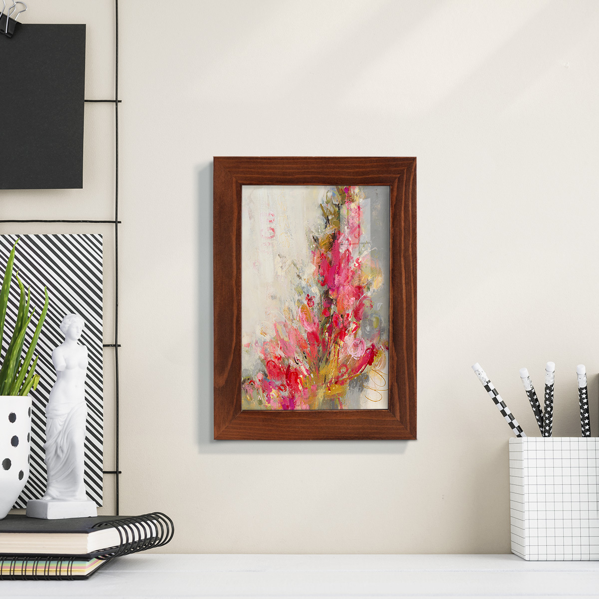 Flip Side - Framed Print w/glass - Chestnut