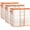 3-Pack, variant on Clear Moving Bags with Orange Gal Heavy Duty Storage Totes for Clothes & Bedding, Extra Large Collapsible Packing Bags for Moving Supplies.