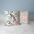 thumbnail image 4 of Peacock Paradise Indoor/Outdoor Fabric Pillow in White 18x18, 4 of 7