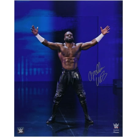 Apollo Crews WWE Autographed 16" x 20" Entrance Photograph - Fanatics Authentic Certified