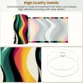 thumbnail image 4 of Lampshades 2 Pack seamless positive wavy lines colorful print for girls boys 13"x13"x10" Light Shade for Table Lamps Floor Lamp Shades Lampshade Replacement Easy Assembly, 4 of 8