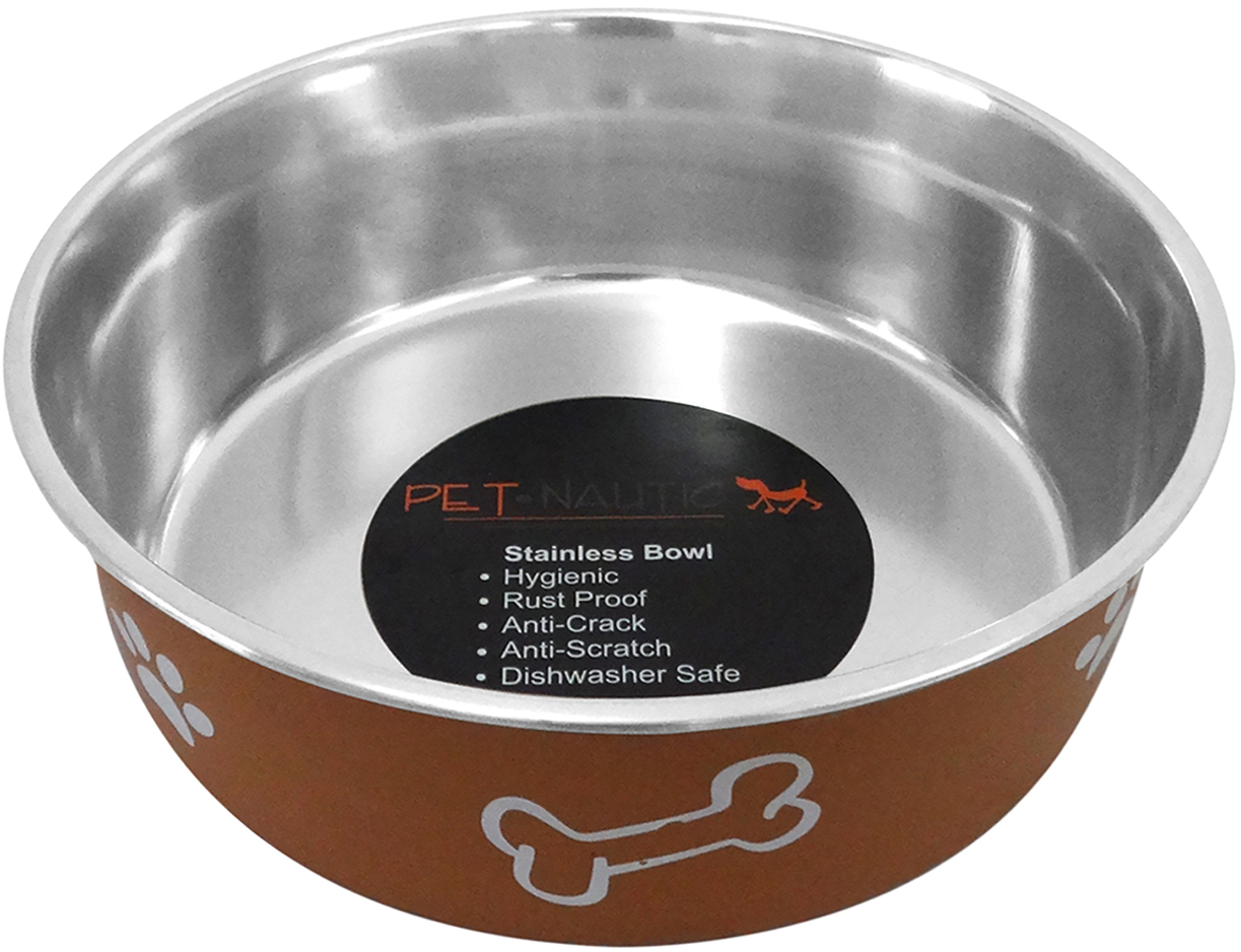 copper dog food bowls