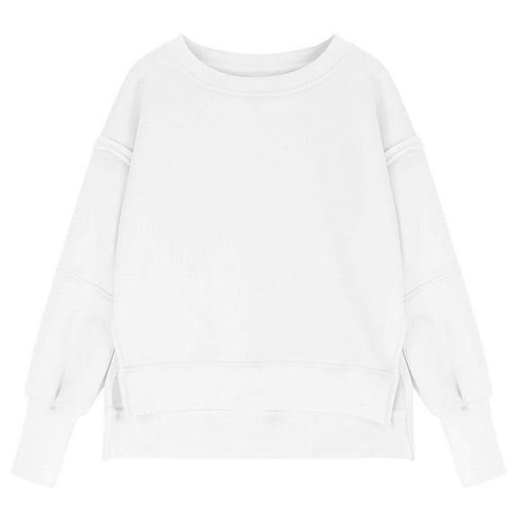 Mercatoo Girls Oversized Sweatshirts Crewneck Long Sleeve SweatshirtsKids Girl Casual Loose Pullover Tops for Girls Boys