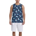 thumbnail image 6 of Rocae Sea Sharks for Men's Basketball Jersey Lightweight and Breathable Athletic Tank Top,Quick-Drying Sports Jersey XX-Large, 6 of 9