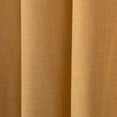 thumbnail image 4 of Quality Home Linen Blend Blackout Curtains - Antique Bronze Grommets - 52" W x 84" L - Mustard (Single Panel), 4 of 4