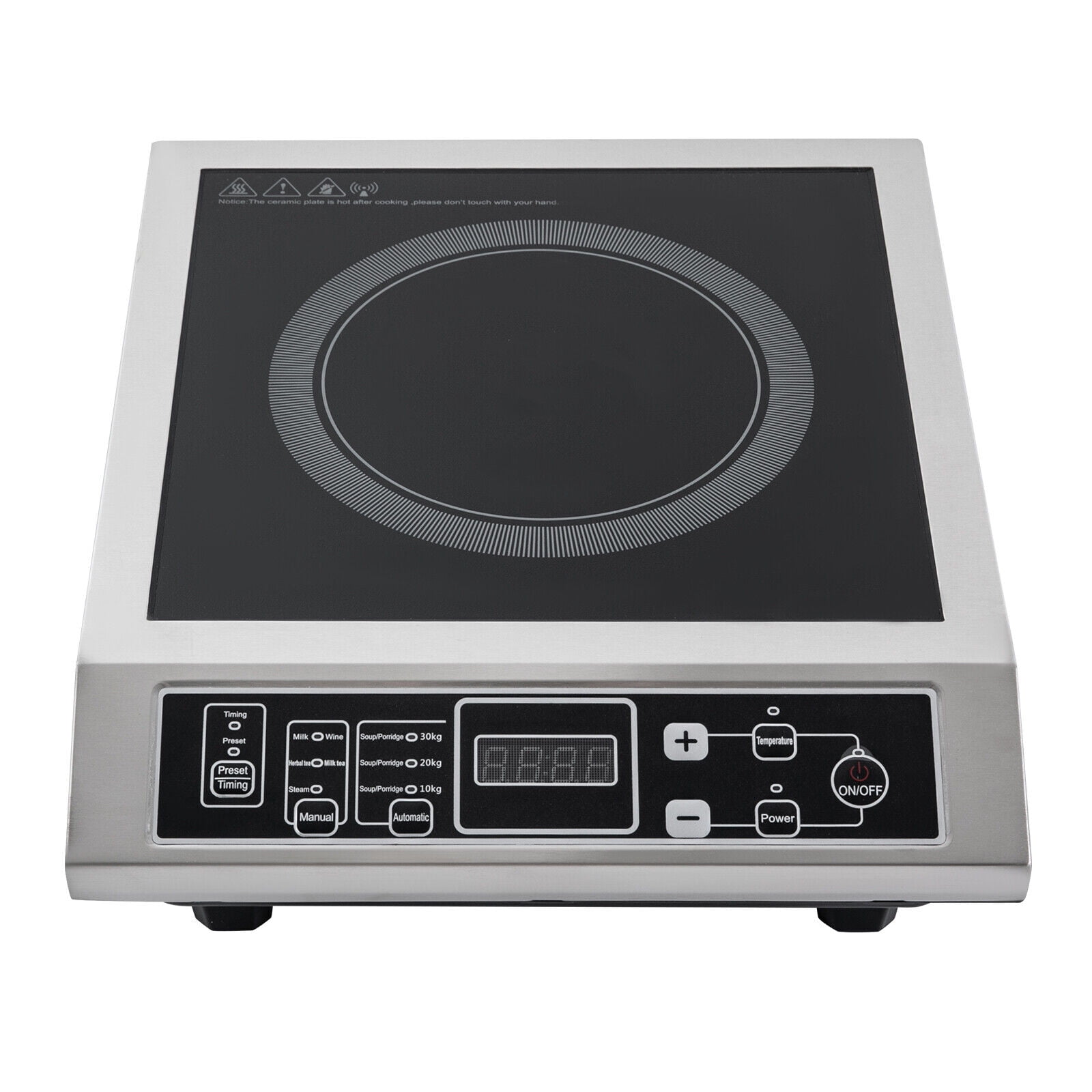 3500W Portable Kitchen Countertop Induction Cooktop Burner Electric Hot Stove