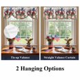 thumbnail image 6 of Vintage USA Flag Tie Up Valances Curtain, Adjustable Kitchen Independence Day Valances for Windows Decor, Rod Pocket Short Curtains Set for Bedroom/Bathroom, 42"x12", 6 of 9