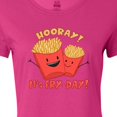 thumbnail image 4 of Inktastic Hooray It's Fry-Day with Cute Fries Women's T-Shirt, 4 of 5