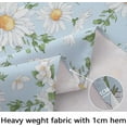 thumbnail image 3 of Daisy Oval Tablecloth, Blue Floral Oval Tablecloth, Sunflower Fabric Printed Oval Tablecloth, Spring Summer Waterproof Wrinkle Free Durable Tablecloth for Oval Tables 54 X 72 Inch, 3 of 5