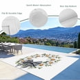 thumbnail image 6 of Outdoor Rug 6x9 ft White Daisy Floral Waterproof Outdoor Patio Rug Mat Non Slip Outside Area Rugs Carpet for RV,Camping,Porch,Deck,Pool,Balconybackyard,Rustic Farm Plaid Bow Wreath, 6 of 9
