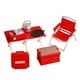thumbnail image 3 of Mini juego de picnic y camping para exteriores con silla plegable. Incluye silla plegable. rojo, 3 of 9