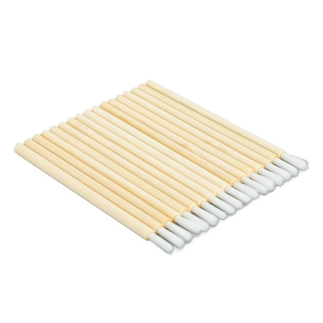 De Bambú Varita de Labios, Miniatura 100pcs Pincel de Labios de Bambú Desechable Para Salón de Belleza