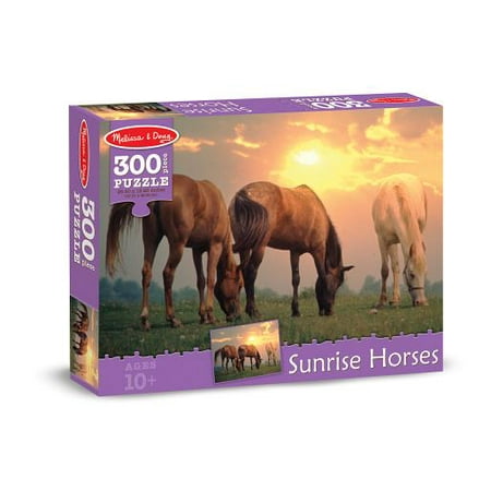 - Melissa & Doug Sunset Horses Jigsaw Puzzle (300 pcs)