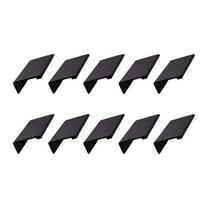 Design House 10-Pack Center-to-Center 1.06" Cabinet Finger Pull, Matte Black