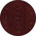 thumbnail image 1 of Ahgly Company Indoor Round Abstract Red Contemporary Area Rugs, 7' Round, 1 of 4