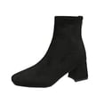 thumbnail image 2 of OKBOP Women's Platform Boots Round Toe Zip-Up Stability Foam Cushioning, 2 of 5