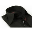 thumbnail image 4 of Men's Axxess Turkey Shirt 100% Cotton Long Collar 224-06 French Cuffs Black, 4 of 6