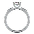 thumbnail image 6 of Diamond-Capitals 2.00 Carat Round Cut Lovely Moissanite Diamond (D/VVS1) Solitaire Proposal Ring for Women Solid 18K White Gold Size 9, 6 of 9
