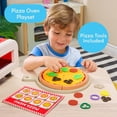 thumbnail image 2 of Battat Make & Bake Pizza Oven 52-Piece Plastic Playset for Kids 3 Years and Up, 2 of 8