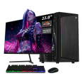 thumbnail image 1 of Computadora Escritorio Completa Xtreme PC Gaming AMD Radeon Vega 7 Ryzen 5 5600GT 16GB SSD 500GB Monitor 23.8 100Hz WIFI Black juegos casuales, trabajo y estudio, 1 of 6